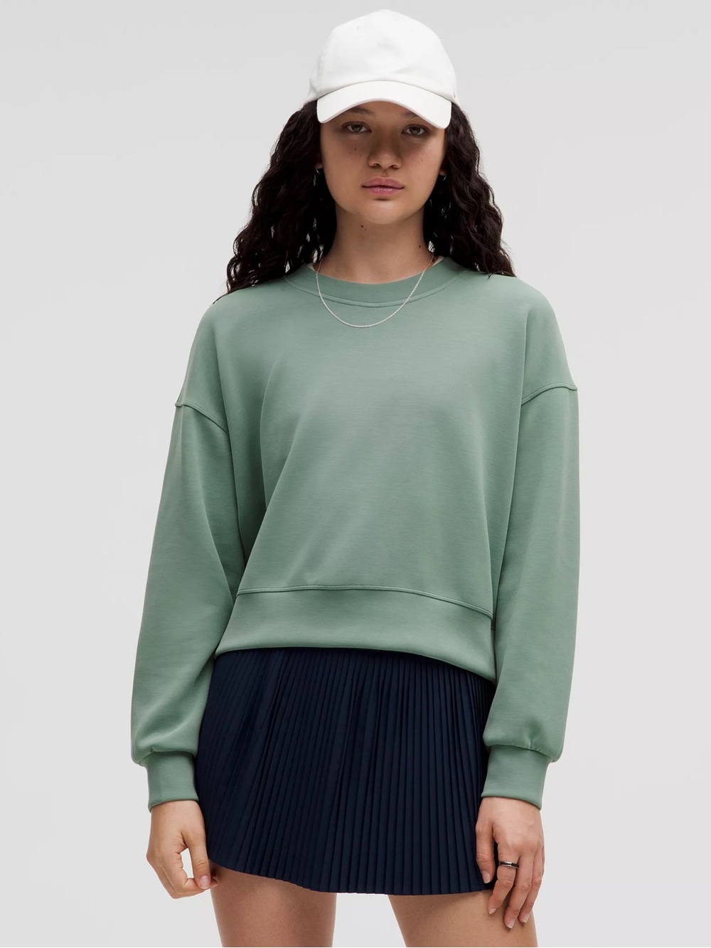 Lululemon Softstreme Perfectly Oversized Cropped Crew size 4